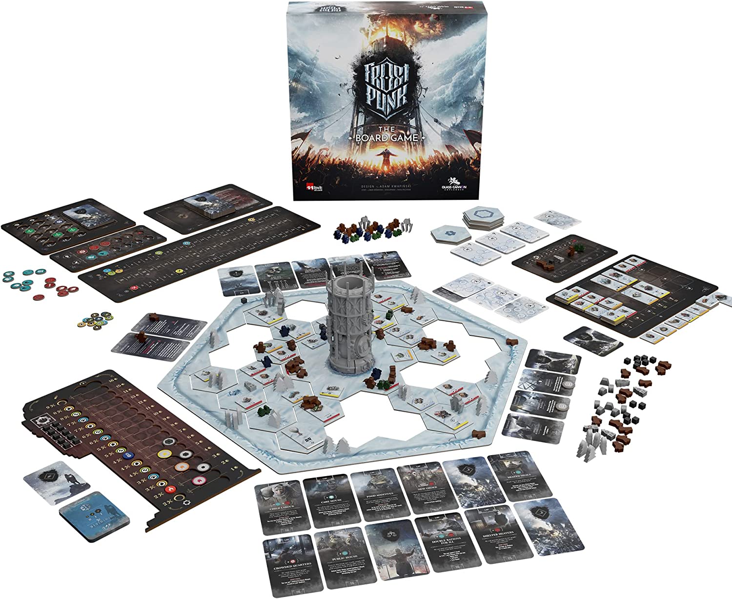 Frostpunk the Board Game set up