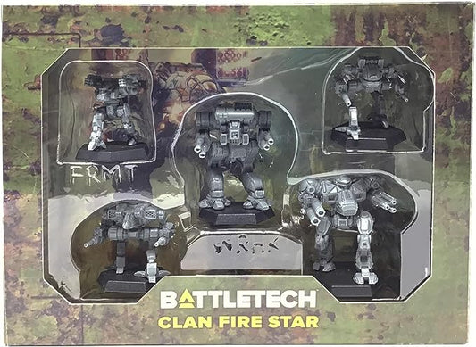 Battletech miniatures Clan Fire Star 