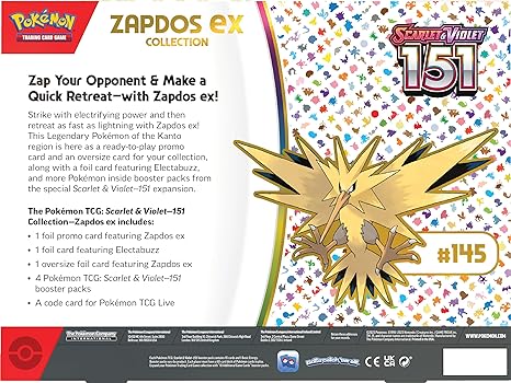Pokemon TCG- SV 151 Zapdos EX Collection