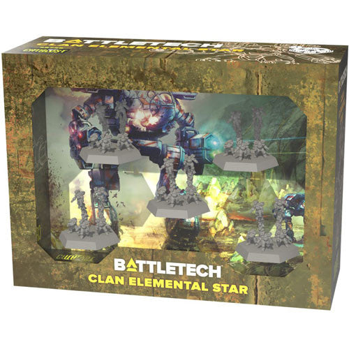 Battletech Minatures Clan Elemental Star ground forces