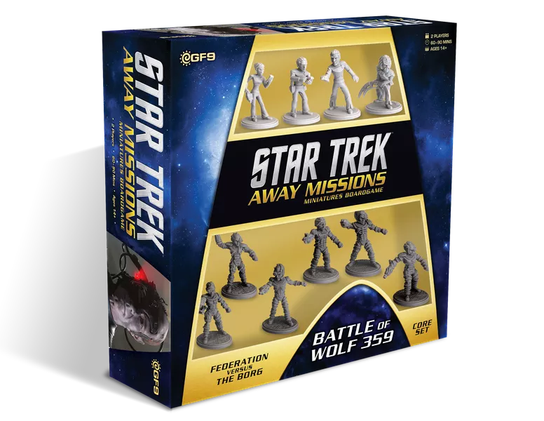 Star Trek Away Missions Board Game Federation vs The Borg Battle of Wolf 359
