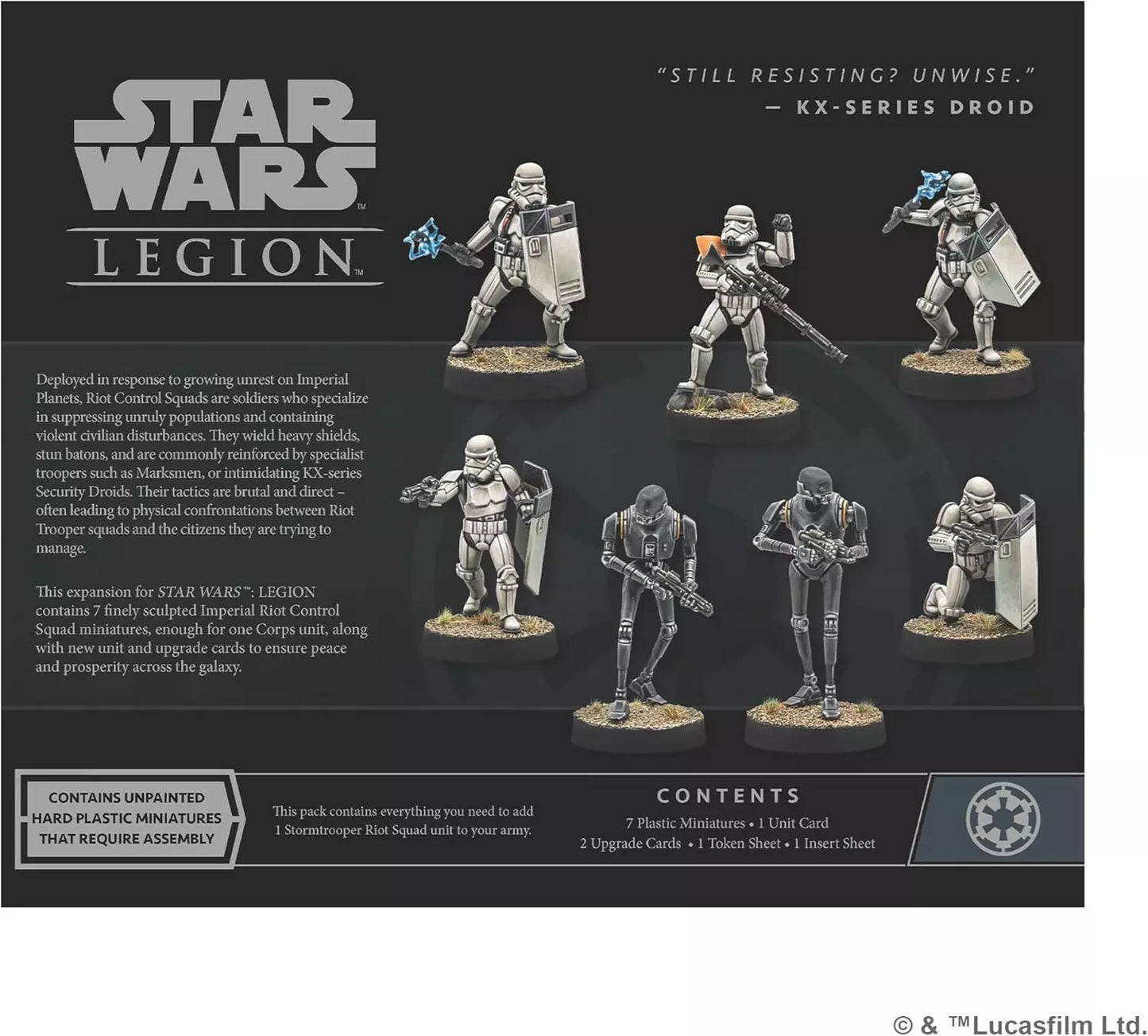 Star Wars Legion Imperial Riot Control Squad Expansion