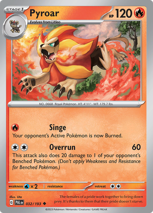 Pyroar - 032/193 (Reverse Foil)