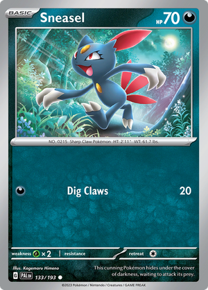 Sneasel - 133/193 (Reverse Foil)