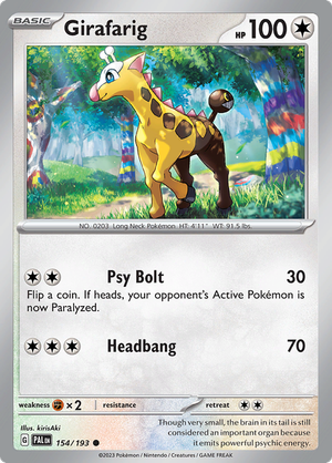 Girafarig - 154/193 (Reverse Foil)