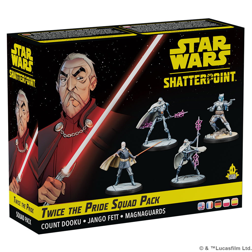 Star Wars Shatterpoint Twice the Pride Squad Pack Count Dooku Jango Fett